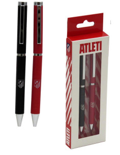 Set 2 bolígrafos metálicos Atlético de Madrid