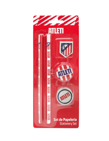 Atlético de Madrid Set 5 piezas de Papelería