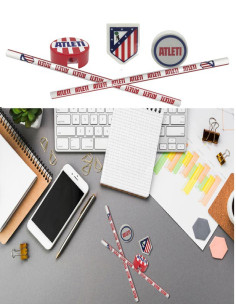 Atlético de Madrid Set 5 piezas de Papelería 2