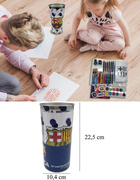 FC Barcelona Pack 38 piezas manualidades y hucha