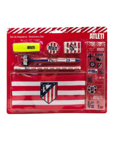 Atlético de Madrid Set papelería estuche y pegatinas