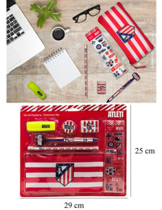Atlético de Madrid Set papelería estuche y pegatinas 2