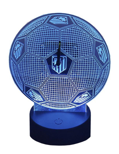 Atlético de Madrid Reloj metacrilato con luz led