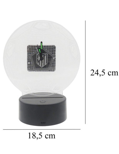 Atlético de Madrid Reloj metacrilato con luz led