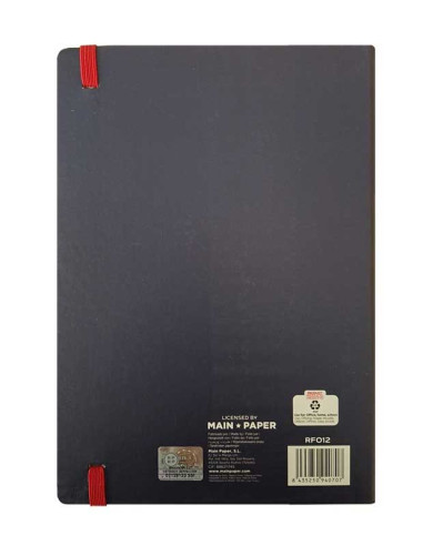 Notebook Selección Española con 96 hojas 14,5x21cm.