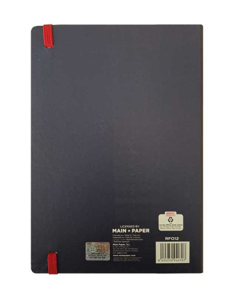 Notebook Selección Española con 96 hojas 14,5x21cm.