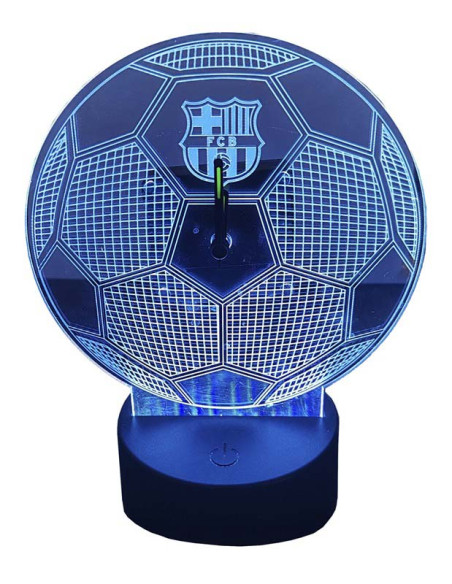 FC Barcelona reloj metacrilato con luz Led multicolor