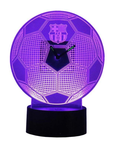 FC Barcelona reloj metacrilato con luz Led multicolor