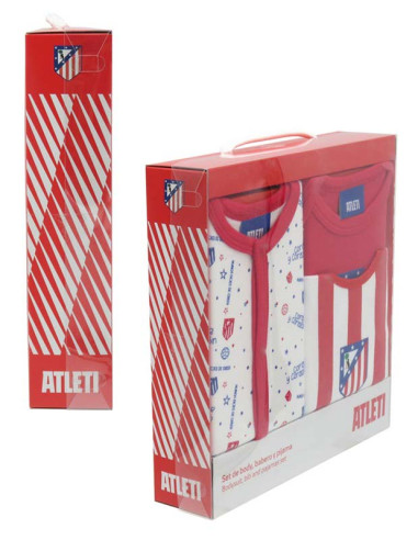 Atlético de Madrid set bebé 3 piezas talla 6/9 meses