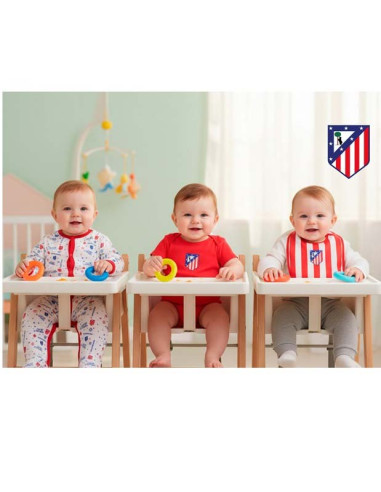 Atlético de Madrid set bebé 3 piezas talla 6/9 meses