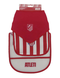 Atlético de Madrid set 3 baberos 100% algodón