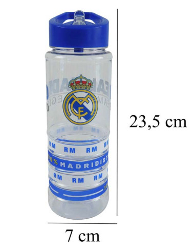 Real Madrid botella cantimplora con 4 pulseras silicona