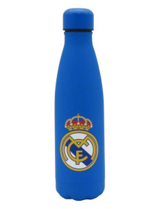 Real Madrid botella acero inoxidable azul doble pared azul