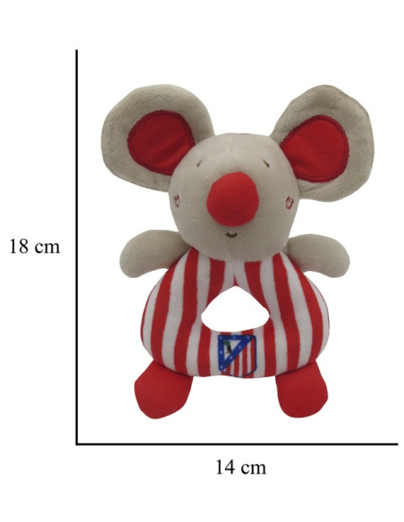 Sonajero Atlético de Madrid ratoncito de peluche Wandi