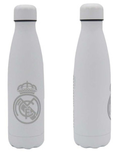 Real Madrid botella acero inoxidable blanca doble pared