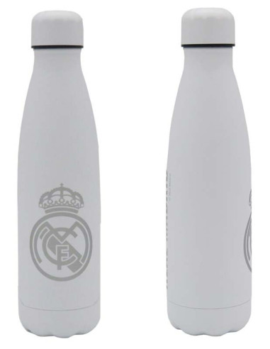 Real Madrid botella acero inoxidable blanca doble pared