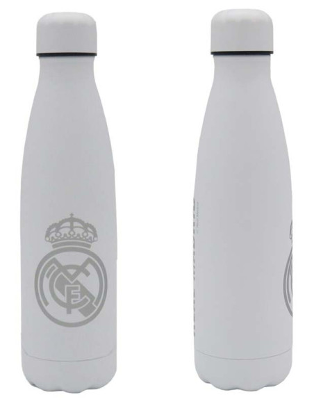 Real Madrid botella acero inoxidable blanca doble pared
