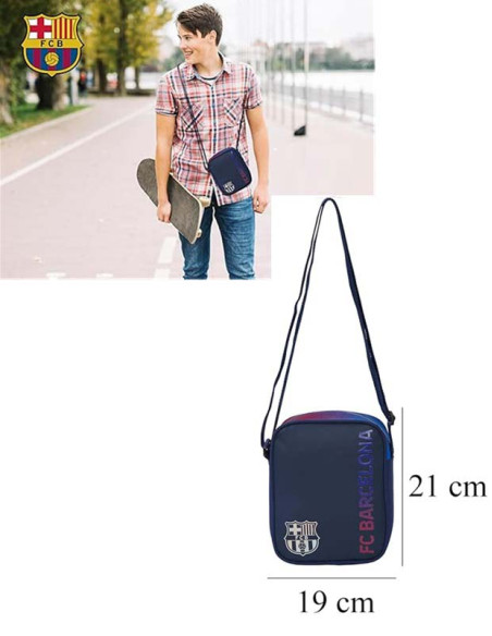 FC Barcelona bolso bandolera juvenil sport 19x21x4 cm
