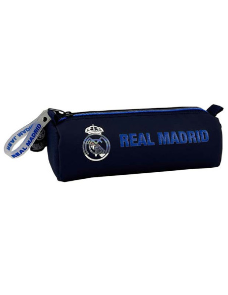Real Madrid Estuche cilindro impresión holográfica 21x7 cm