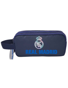 Real Madrid Estuche triple portatodo 22x10x7 cm