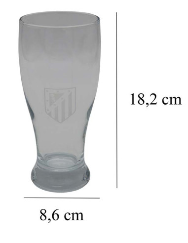 Atlético de Madrid Vaso cerveza de cristal 565 ml