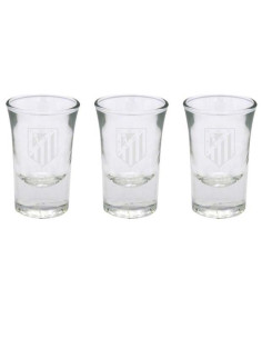 Atlético de Madrid Pack 3 vasos chupito de cristal