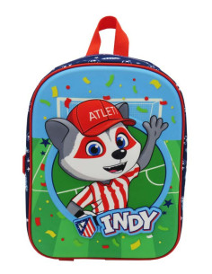 Atlético de Madrid mochila guardería Indi 3D 32x24x10 cm