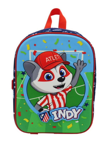 Atlético de Madrid mochila guardería Indi 3D 32x24x10 cm