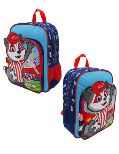 Atlético de Madrid Mochila escolar infantil Indi 35x26x12 cm