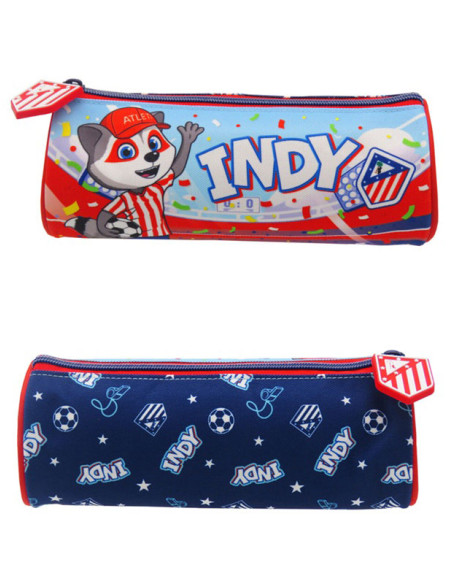 Atlético de Madrid Estuche escolar redondo Indi 22x9x8 cm