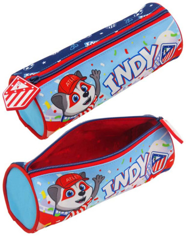 Atlético de Madrid Estuche escolar redondo Indi 22x9x8 cm