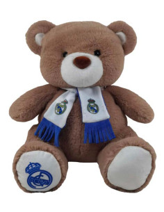 Real Madrid Osito de peluche con bufanda 32x30 cm
