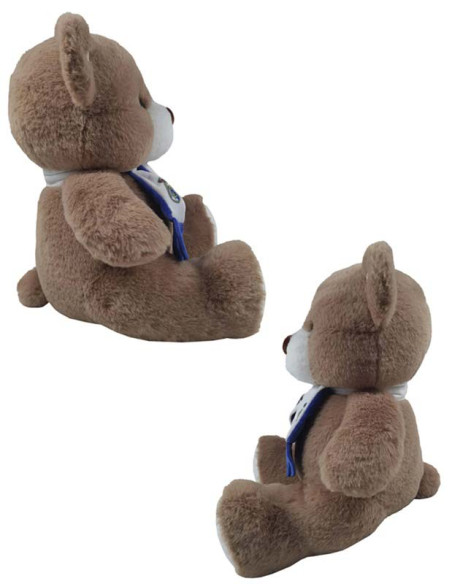 Real Madrid Osito de peluche con bufanda 32x30 cm