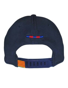 Gorra oficial del FC Barcelona azulgrana con escudo y leyendas Barça 1899 vistas laterales 2