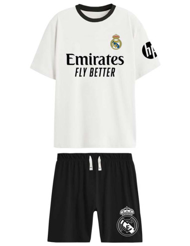 Pijama oficial del Real Madrid de verano de manga corta en 100% algodón colección 2026