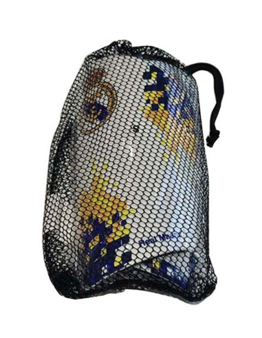 Espinilleras oficiales del Real Madrid infantiles y juveniles con bolsa de transporte transpirable
