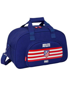 Bolsa de deporte Atlético de Madrid azul franjas rojiblancas 2026-27