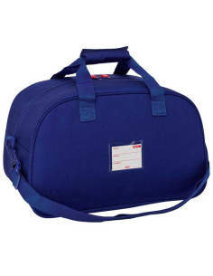 Bolsa de deporte Atlético de Madrid azul franjas rojiblancas 2026-27 2