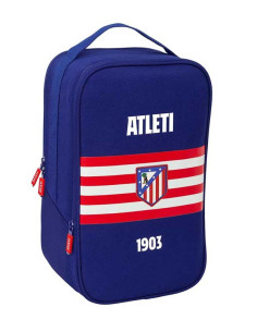 Zapatillero doble Atlético de Madrid con asa de mano