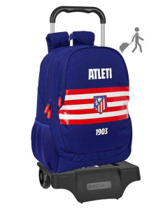 Mochila grande Atlético de Madrid con carro escolar 2026-27