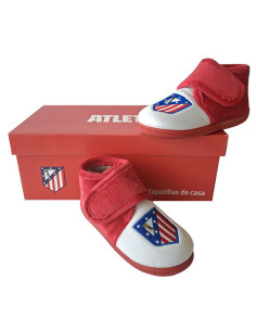 Zapatillas infantiles Atlético Madrid de peluche para estar en casa