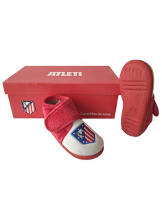 Zapatillas infantiles Atlético Madrid de peluche para estar en casa 2