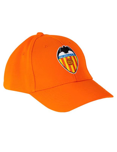 Gorra Valencia CF color naranja juvenil y adulto 2026