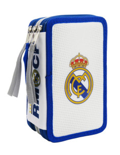 Plumier 3 pisos Real Madrid con material escolar 39 piezas