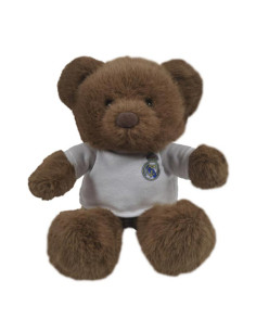Osito peluche Real Madrid 20 cm. color marrón con camiseta