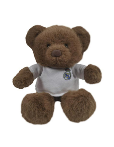 Osito peluche Real Madrid 20 cm. color marrón con camiseta