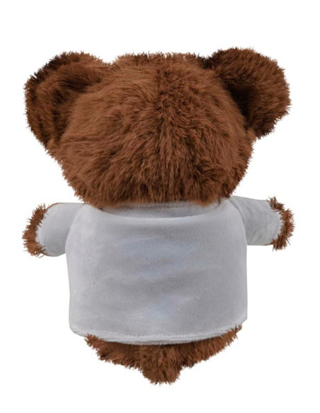 Osito peluche Real Madrid 20 cm. color marrón con camiseta