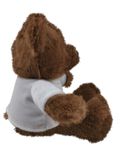 Osito peluche Real Madrid 20 cm. color marrón con camiseta