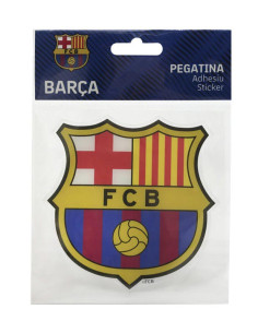 Pegatina sticker con relieve FC Barcelona 10x10 cm.