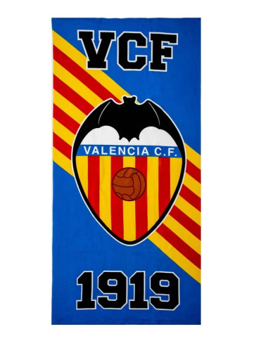 Toalla Valencia CF de piscina y playa Senyera 2026